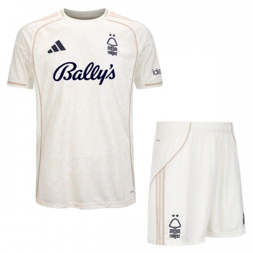 Virallinen Fanipaita + Shortsit Nottingham Forest Vieraspelipaita 2025-26 - Lasten Virallinen Fanipaita + Shortsit Nottingham Forest Vieraspelipaita 2025-26 - Lasten